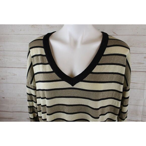 CHASOR Chaser Lurex M Striped Sweater CHA SOR - Picture 7 of 10